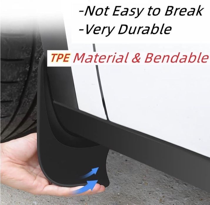 Set de 4 apărătoare de noroi pentru Model Y