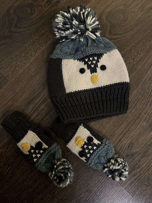 Зимна шапка и ръкавици Zara 1-3 години