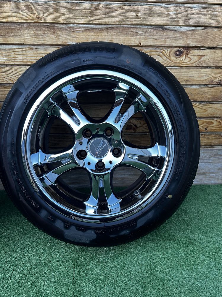 Джанти Autec 16 цола хром, 5x110 J7,5  с гуми 205/55 R16
