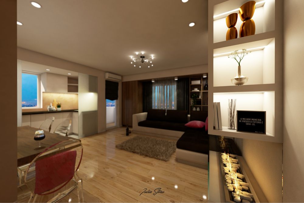 Apartament 2 camere si mansarda , cu curte