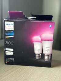 SET 2x bec LED dimabil Philips Hue White And Color Ambiance