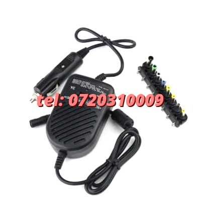 Incarcator Auto Universal Pentru Laptop80w Alimentare 12vcu 8 Cone