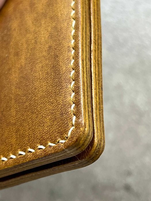 Vand portofel piele handmade maro coniac