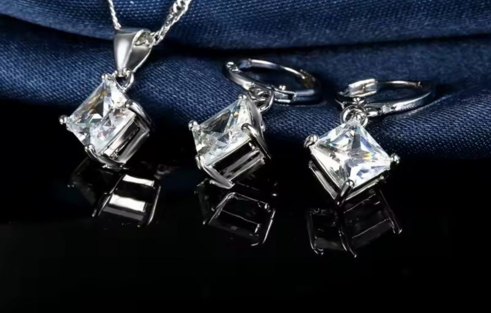 Set de bijuterii S925 cu zirconii size 5,6, 7, 8, 9