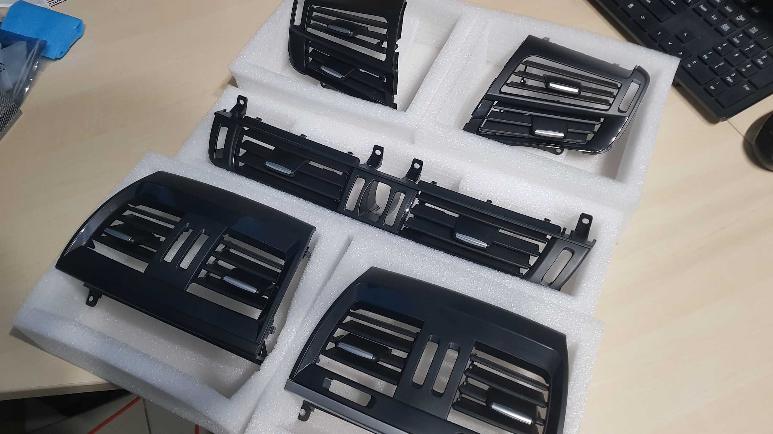 Set 3 Manere Usi Maner Usa BMW X5 X6 F15 F16 Negru Carbon