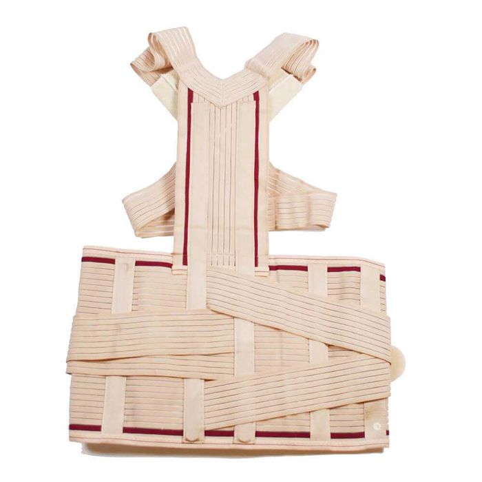 Колан за изправяне на гърба и поддръжка на кръста с метални шини