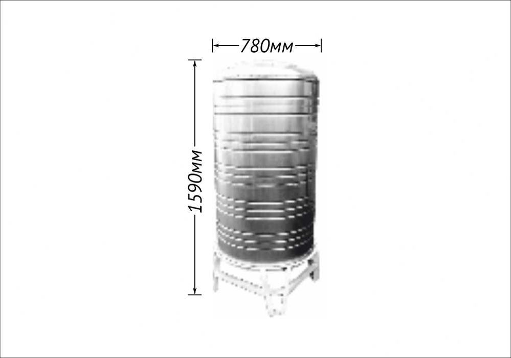 Ауыз суға арналған тот баспайтын ыдыс / Ёмкость нерж. (500L)