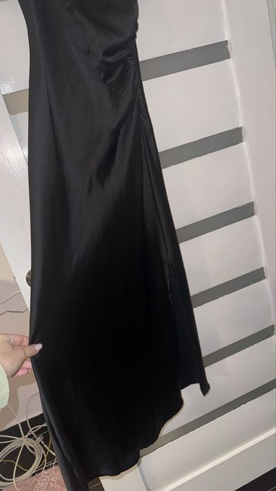 Rochie neagra zara xs satin