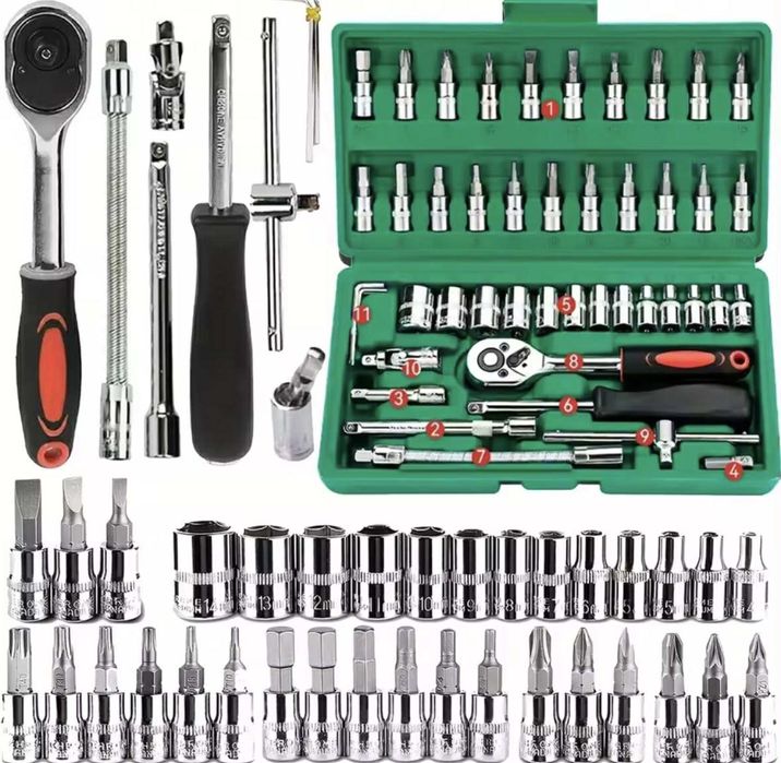 Куфар с инструменти - Гедоре / Гидоре 46 части