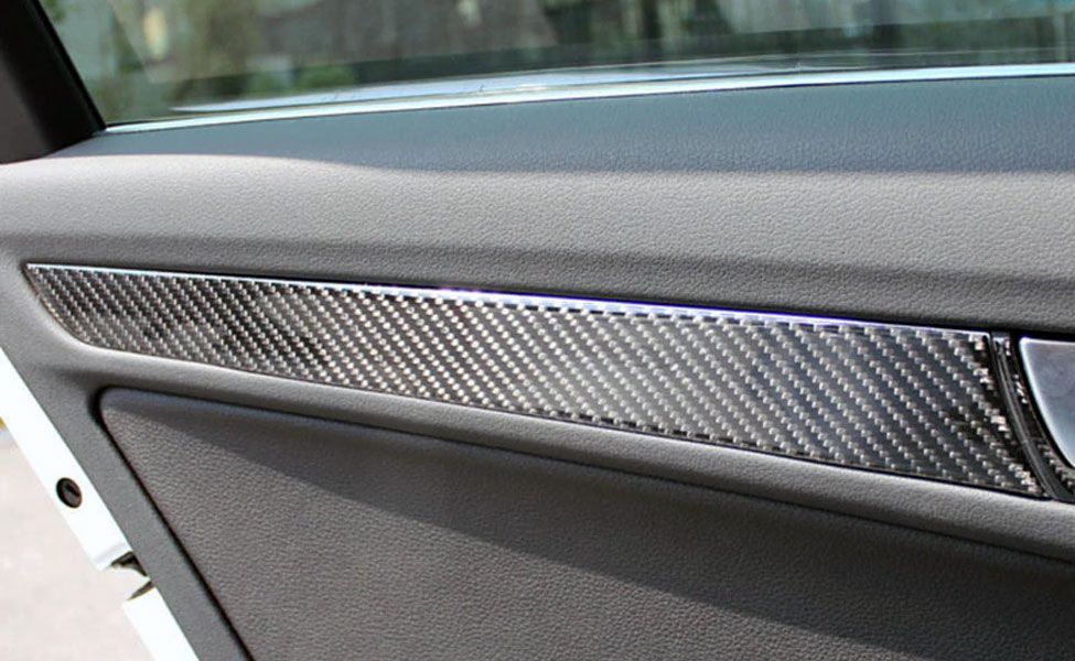 Ornamente fibra carbon trim / bandouri fete de usi - Audi A4 (B8), A5