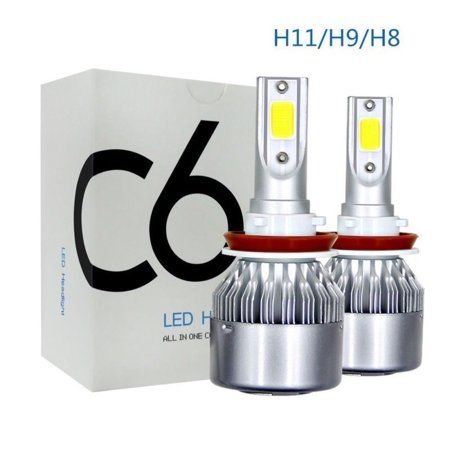 Kit becuri bec led C6 tip cob H1 H3 H4 H7 H8 H9 H10 H11 H27 HB3 HB4