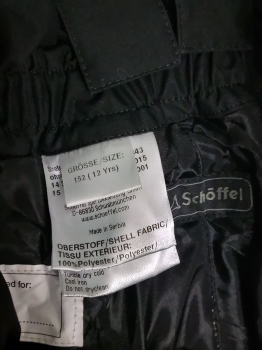 Vand supra pantaloni ski Schoffel marime 152