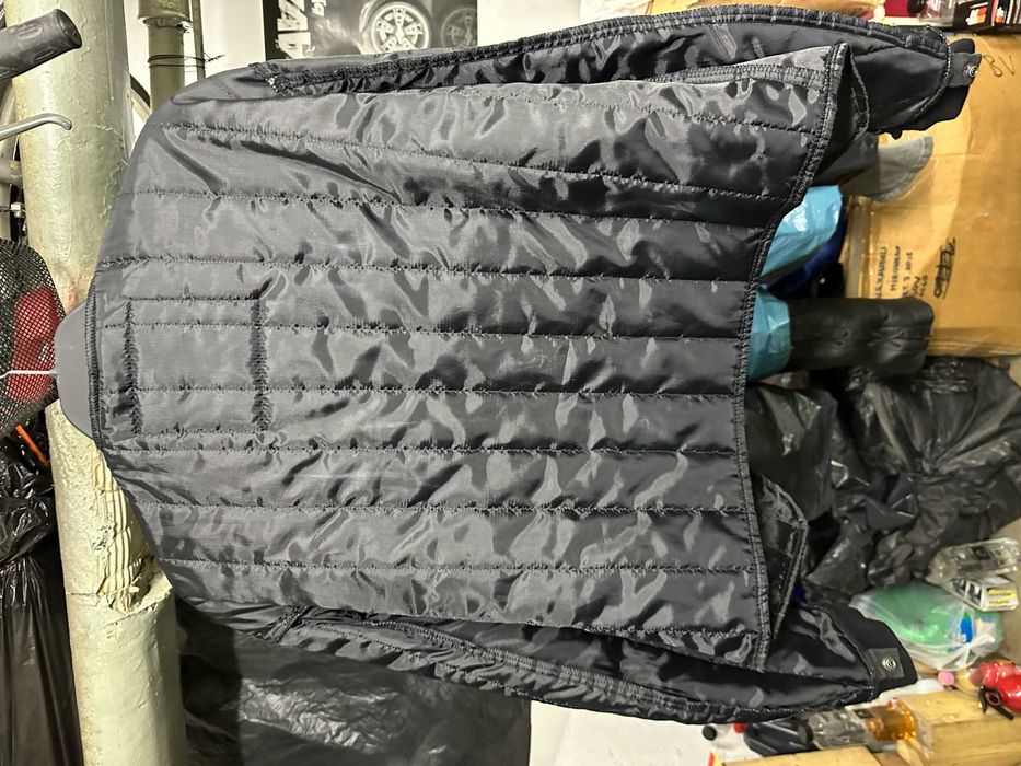 Geaca piele moto MTECH marimea 54 albastru metalizat