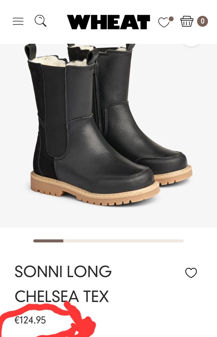Cizme Wheat 29-30 Chelsea Sonni Tex, ghete piele căptușite cu lână