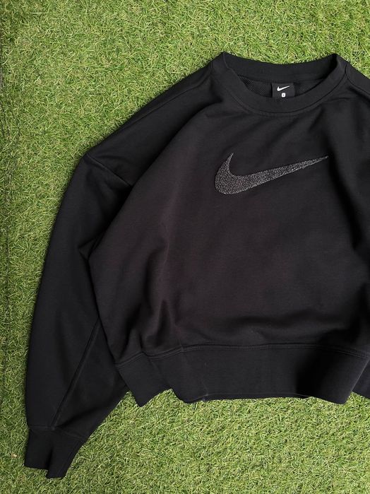 Дамска овърсаиз блузка : Nike Dri-FIT Get Fit SWOOSH Training Crew L