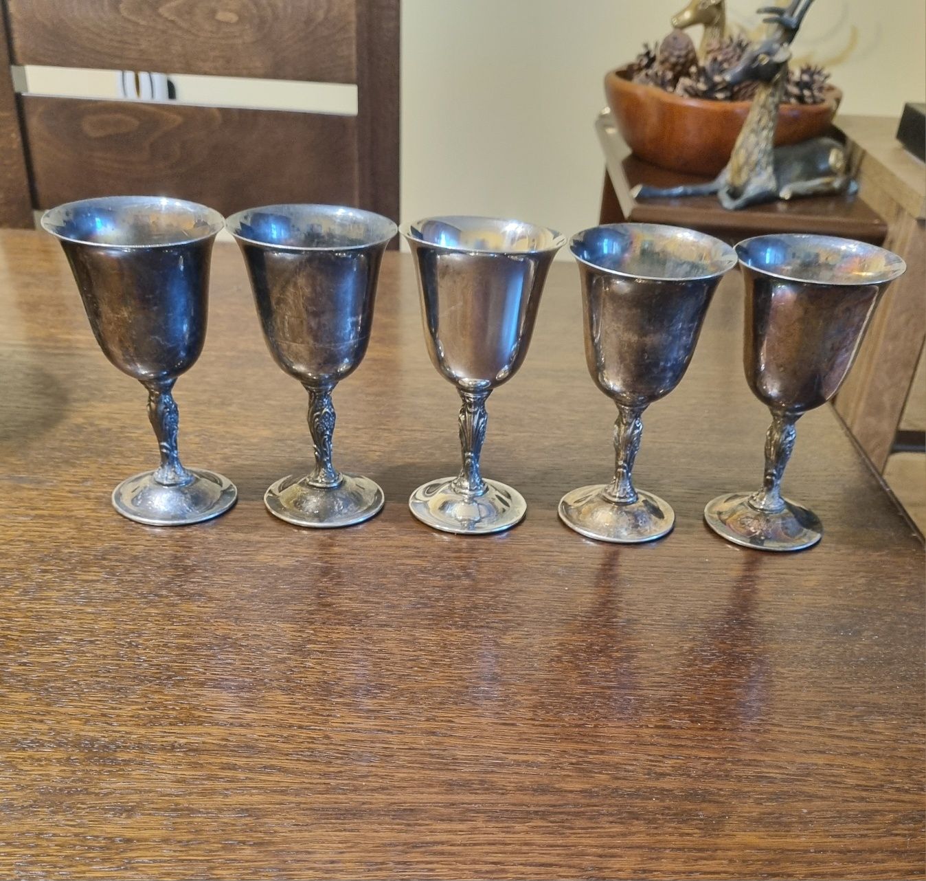 Посребрени антикварни  колекционерски чаши Wm Rodgers
