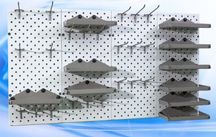 Панель перфорированная, настенная, для магазина и склада aspp