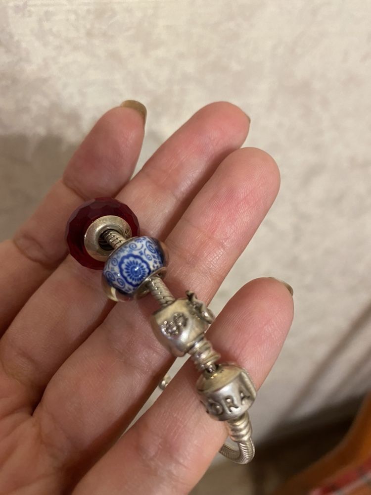 Pandora серебрянный браслет