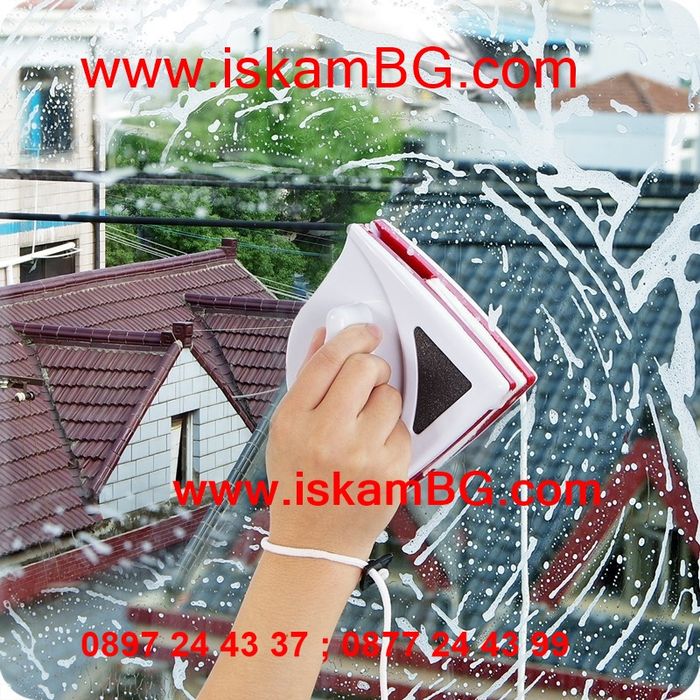 Уред за Почистване на Прозорци с магнит, двустранно