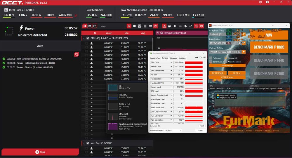 i3 12100F+GTX 1080Ti+Colorful H610I SMART WIFI V20 (ITX)