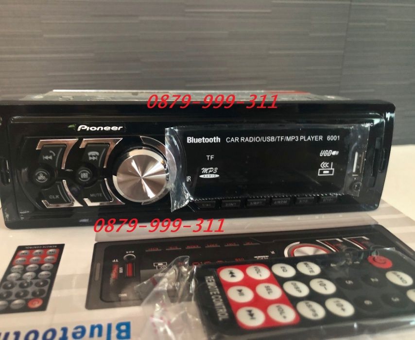 Pioneer музика за кола fm radio USB MP3 касетофон авторадио bluetooth