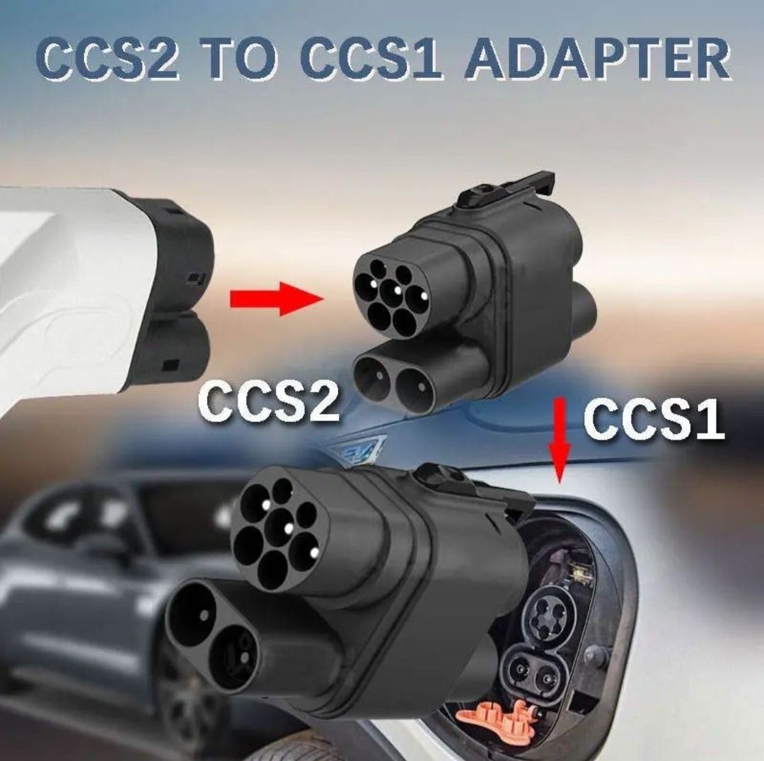 Переходник для зарядного устройства ССS2 to Teslа, CC2 to CCS1