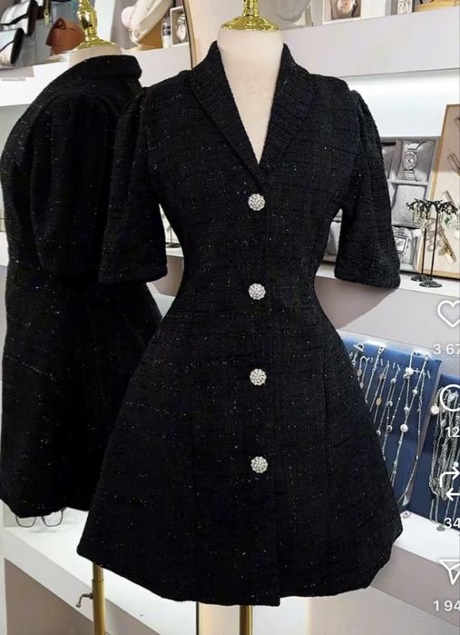 твидовые пиджак-платья,