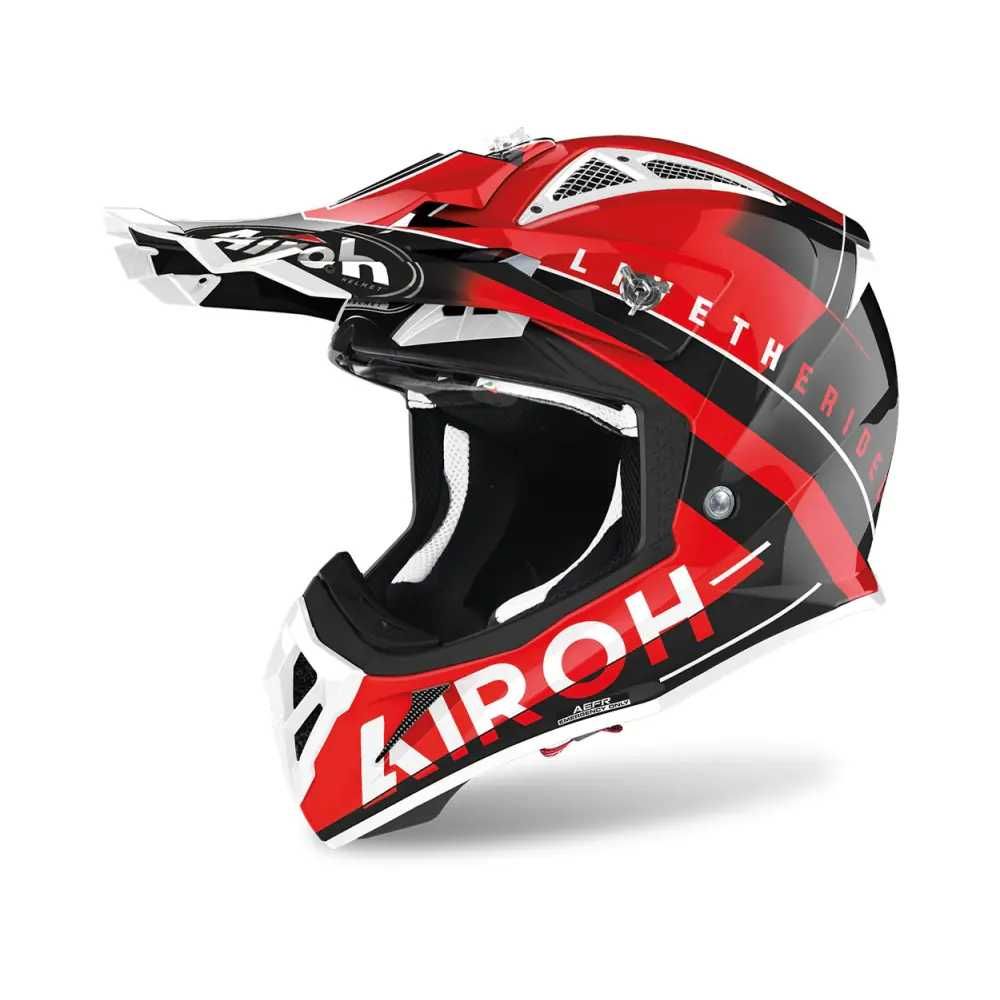 Аiroh каска aviator ace art orange gloss s m l xl айрох мот