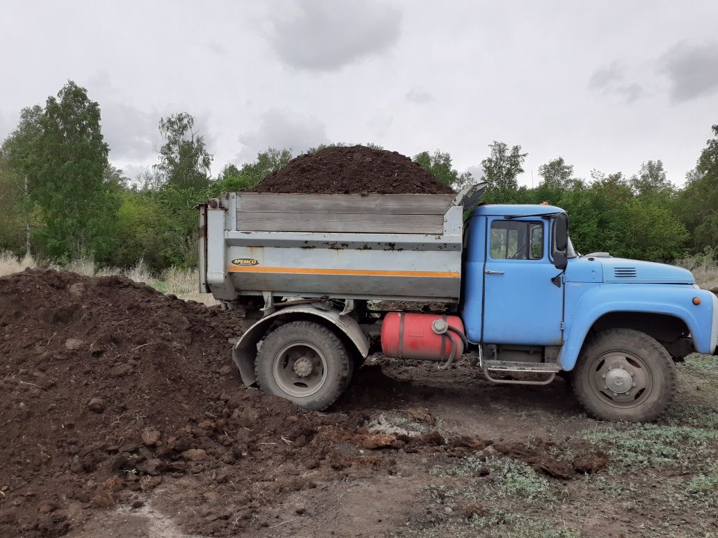 Доставим землю чернозём,шлак,песок,щебень, отсев, перегнои чернозем,на