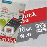 Карта памяти 16Gb MicroSD SanDisk