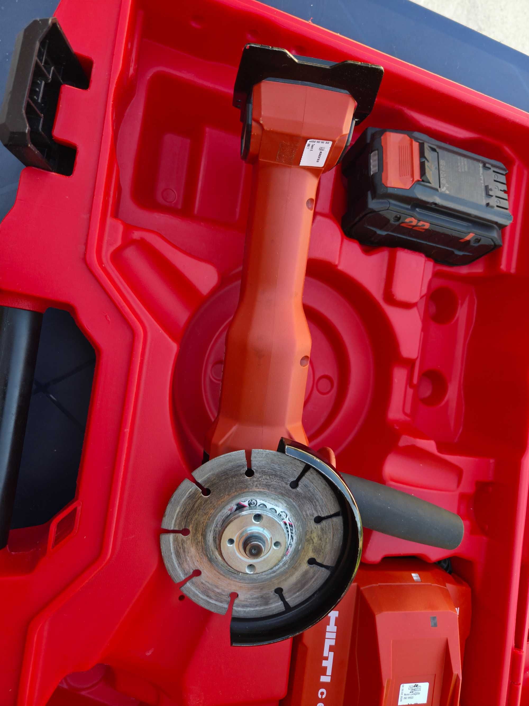 Hilti AG 4S-22 акумулаторен ъглошлайф / флекс, 22V Nuron платформа