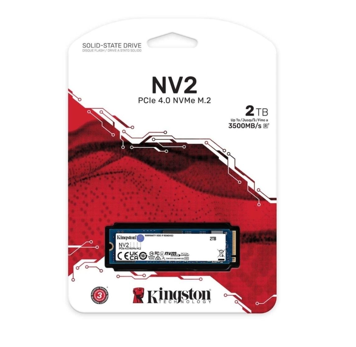 Ново! solid state drive (ssd) kingston nv2 2tb, pcie 4.0 nvme, m.2