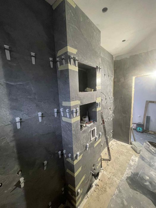 Лепена на плочки (фаянс), строителни услуги до ключ.