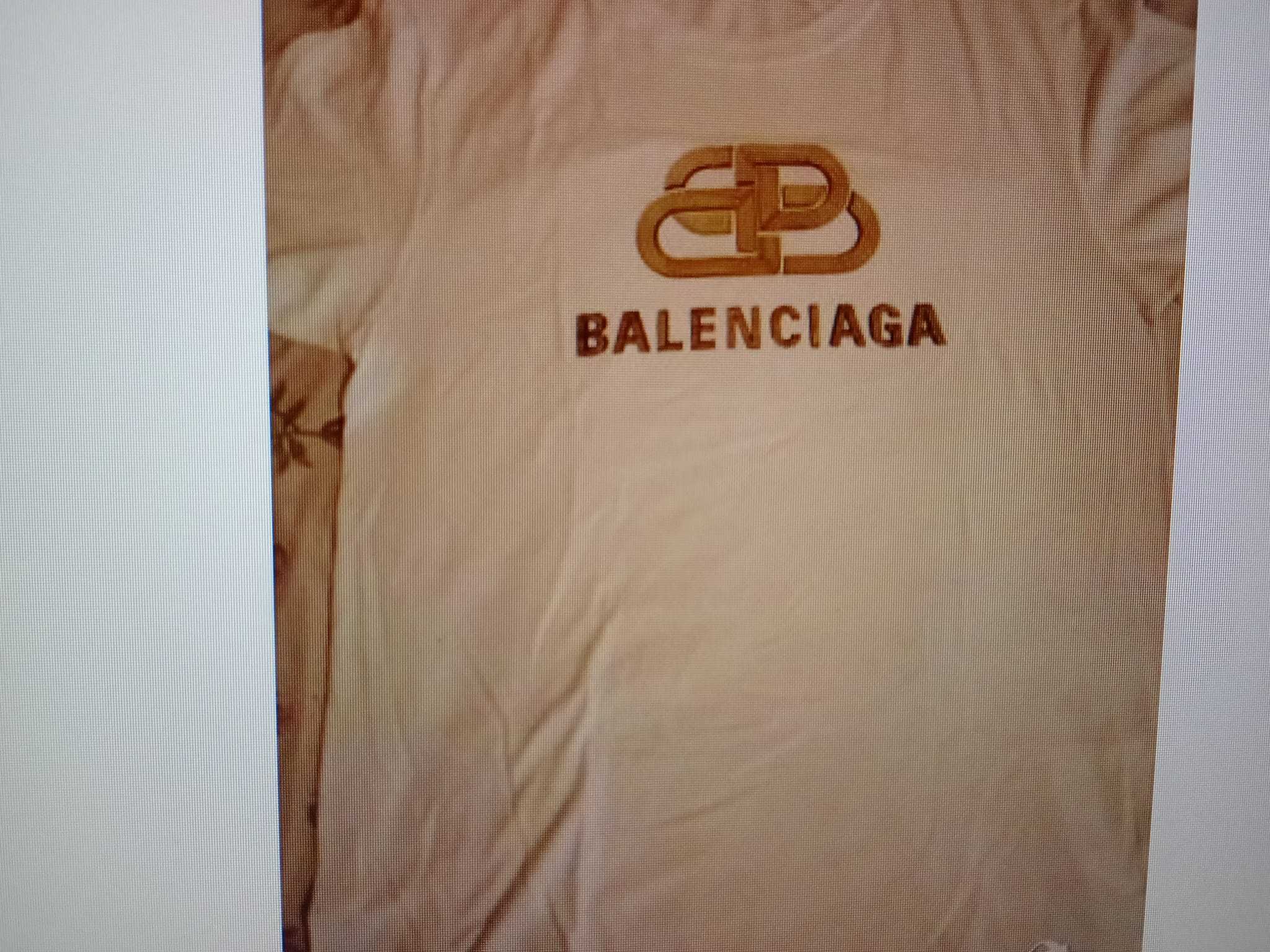 Тениска "Balenciaga" 3D Gold