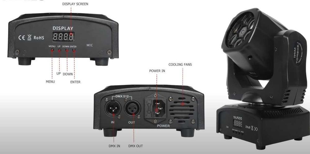 Stellar MovingHead BeeEye 6x15W Laser+Beam RGBW