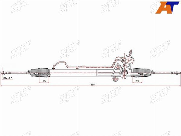 Рейка рулевая Hyundai H1