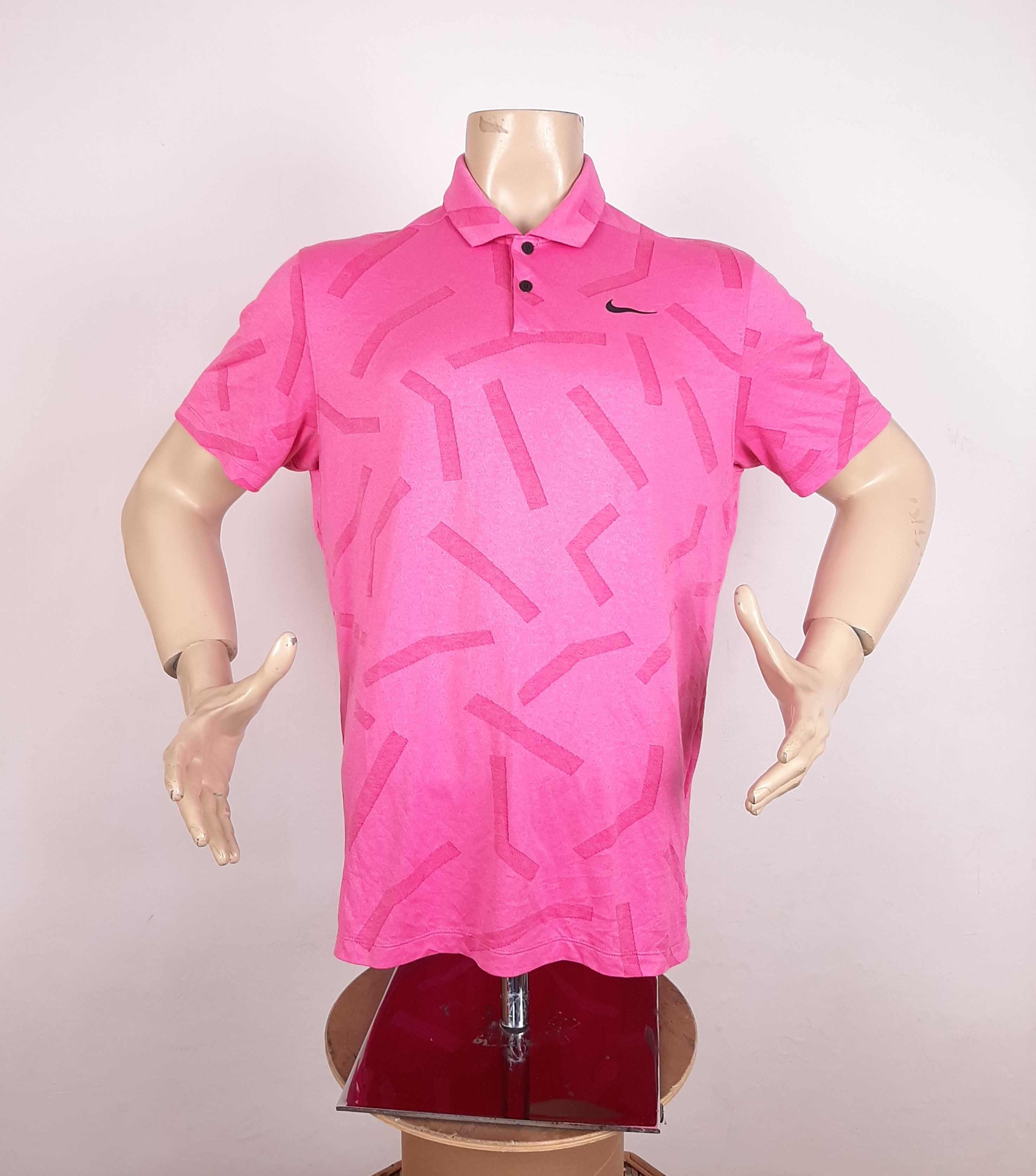 Nike Vapor Knit - Оригинална мъжка тениска с яка размер L