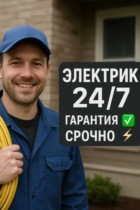 Электрик недорого. Опытный электpик аварийный выезд!
