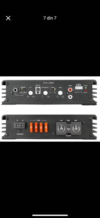 Sistem audio, Stație Ground Zero + Subwoofer Auna Condensator Hifonics