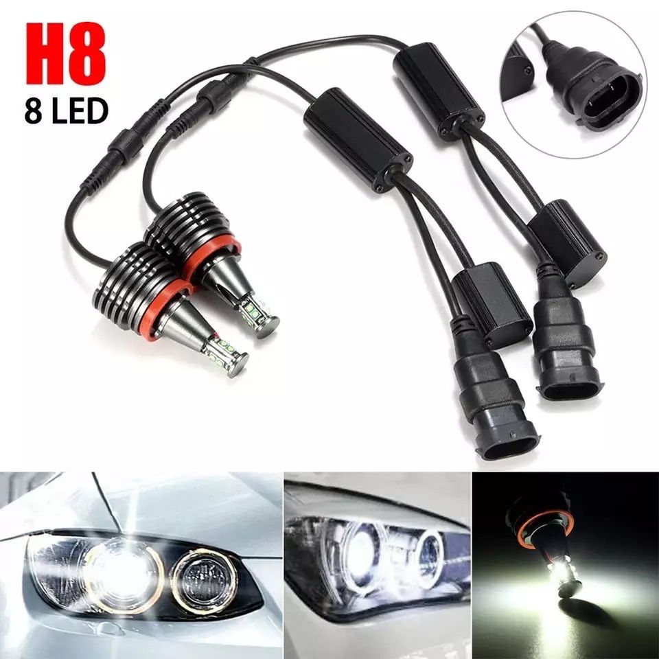 Bec Led angel eyes H8 lumina zi Canbus Bmw Seria 3 5 7 X5 X6 e60 e90