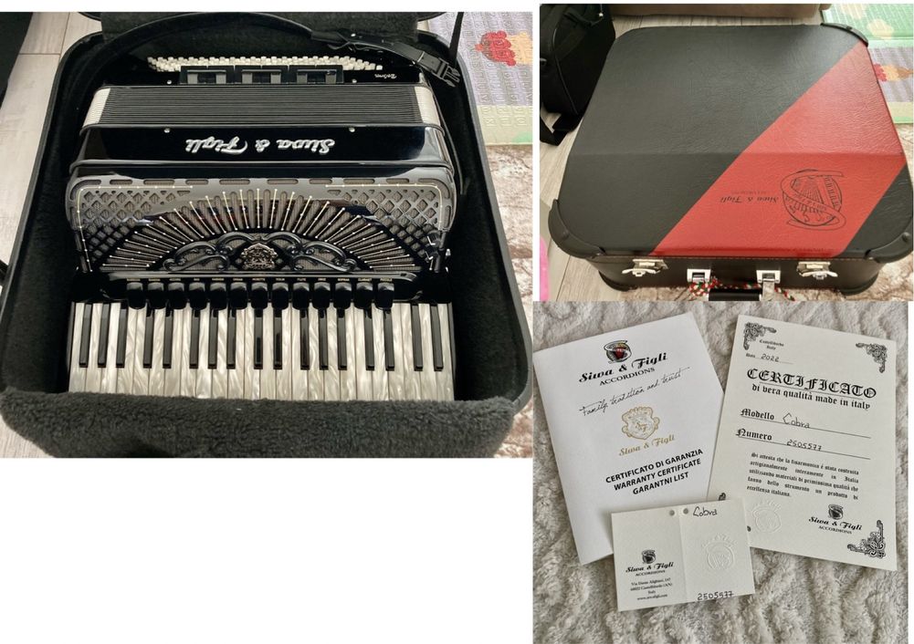 Продавам акордеон  Siwa i Figli / Accordion 100% hand made