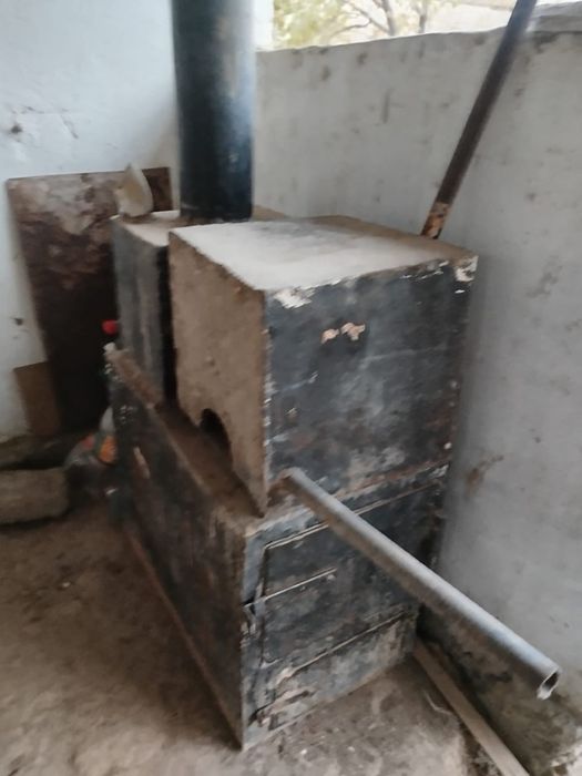 Темир пеш. Котел пеш жалганады газга