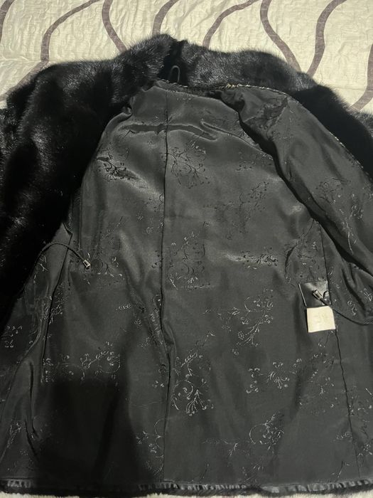 черная норковая шуба размер 42-44