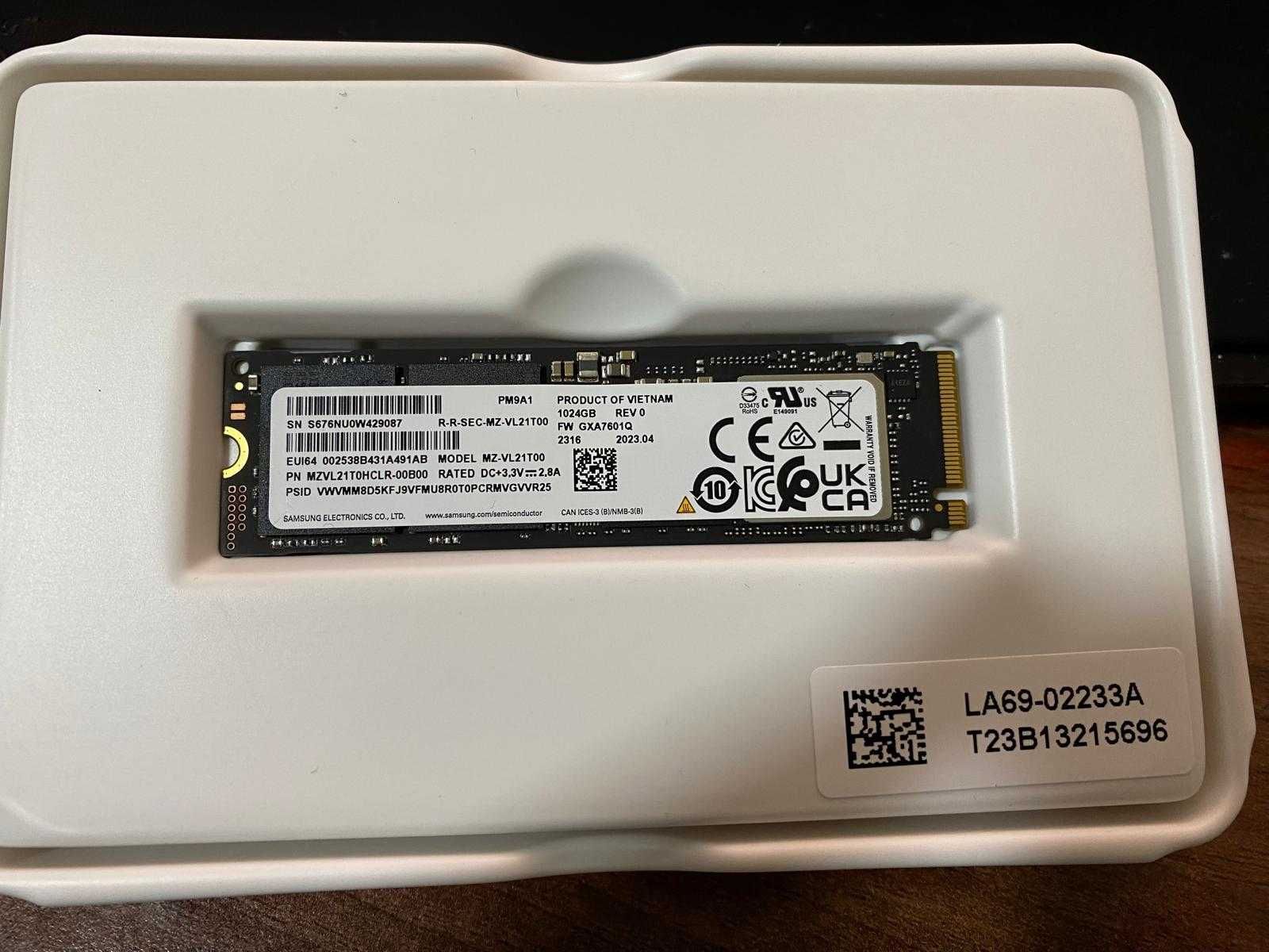 SSD Laptop Samsung NVMe M.2 PCIe 4.0 x4 1TB PM9A1 - non China