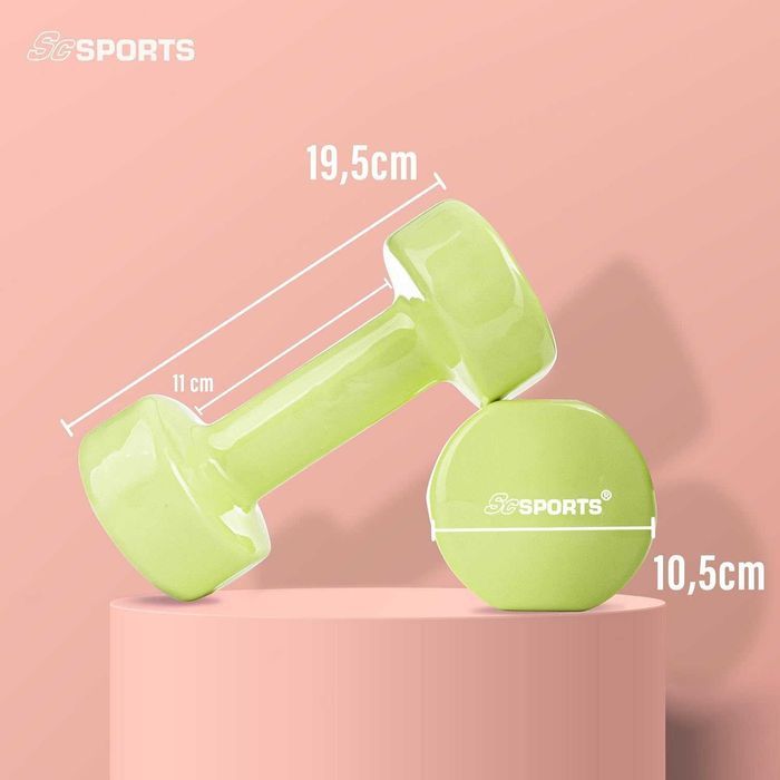 Set gantere pentru gimnastică 2 x 5 kg