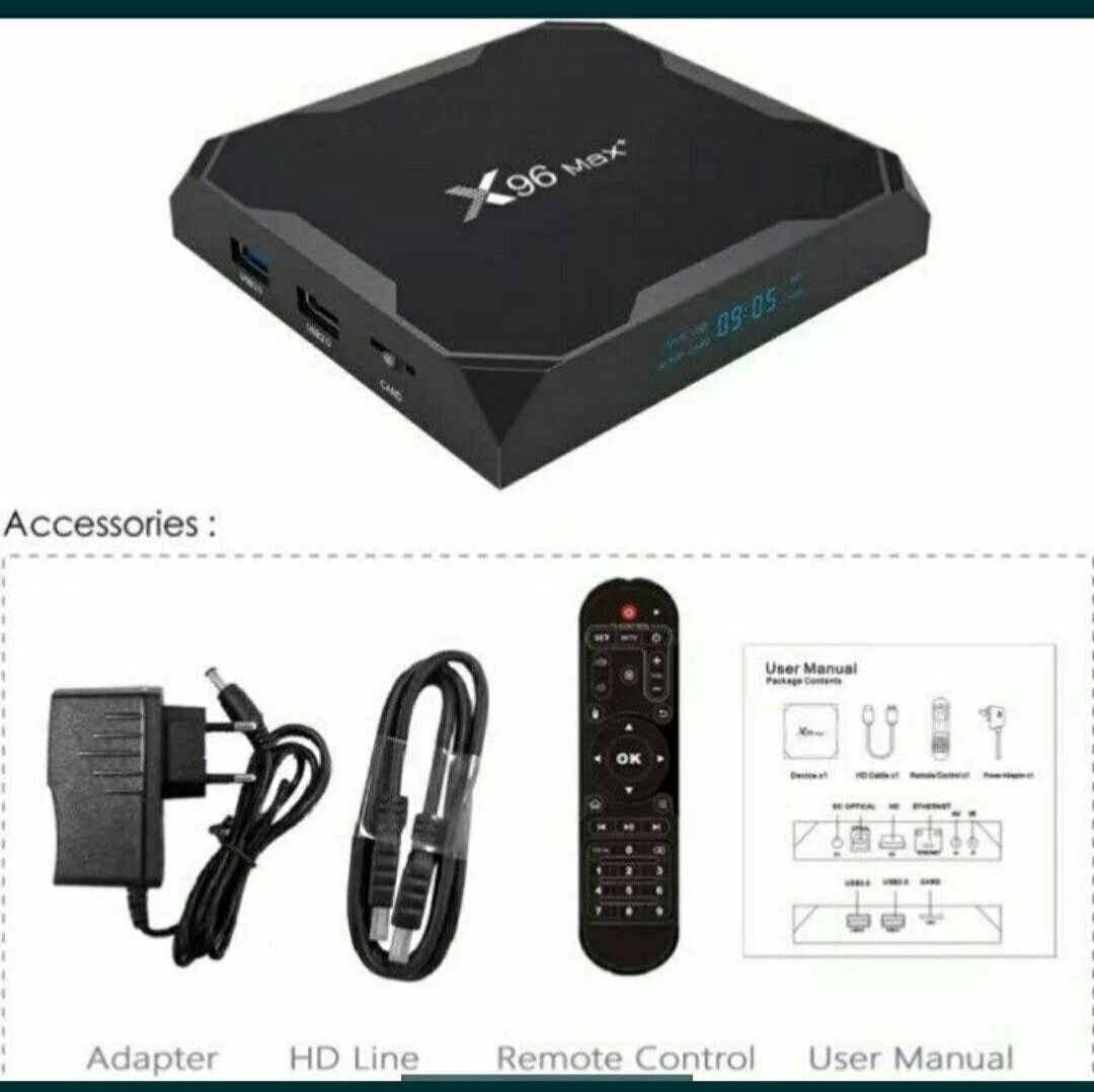 Х96 мах +  Smart TV box 4/32 GB Андроид медиаплеер