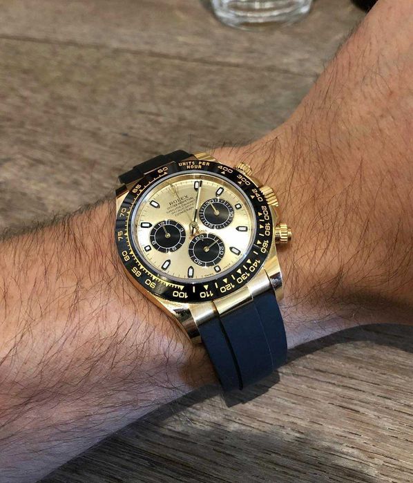 Rolex Daytona cauciuc/aur