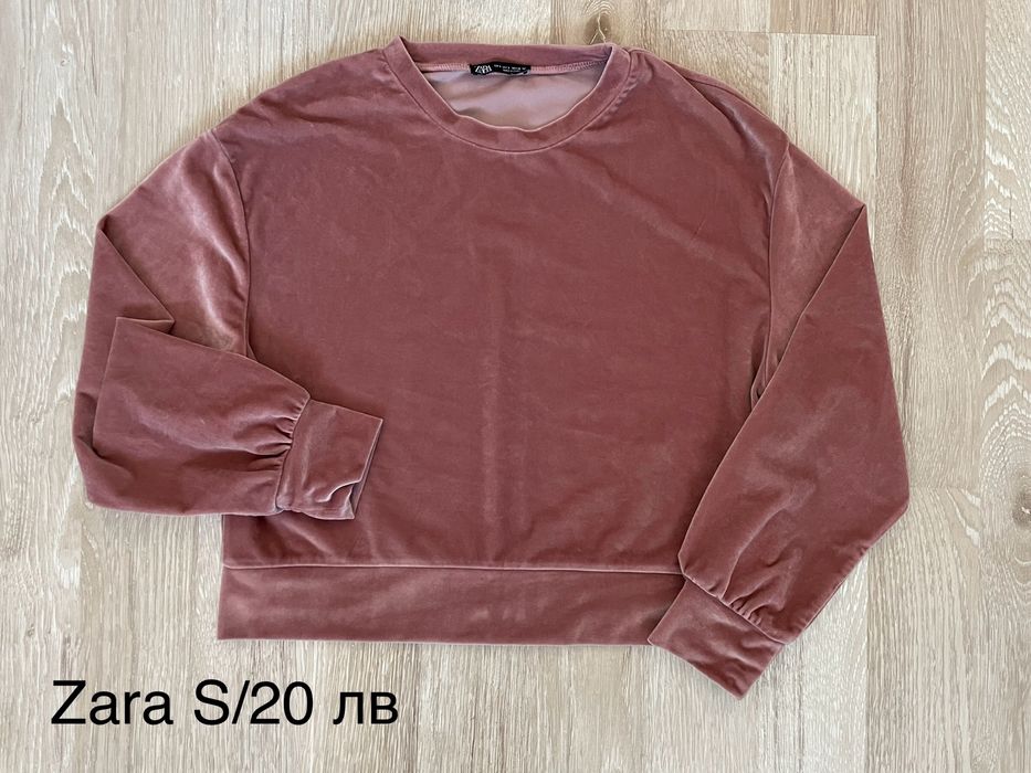 Плюшена дамска блуза Zara S