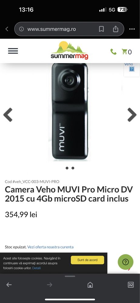 Camera Veho MUVI Pro Micro DV