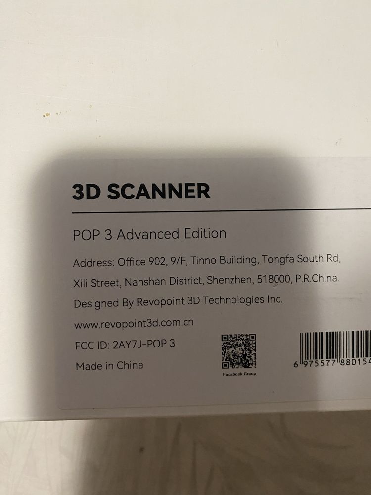 Scanner 3D portabil Revopoint POP 3, color Advanced Ed